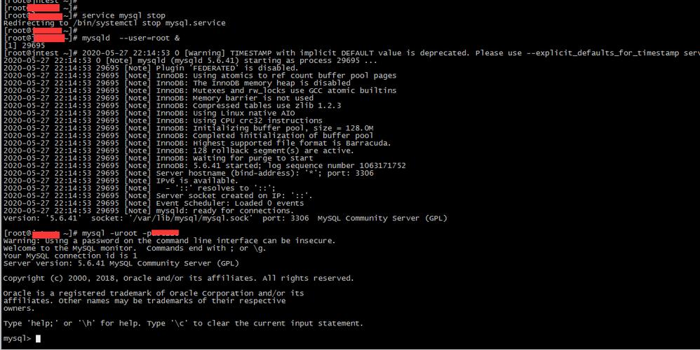 mysql数据库开机启动命令_启动命令