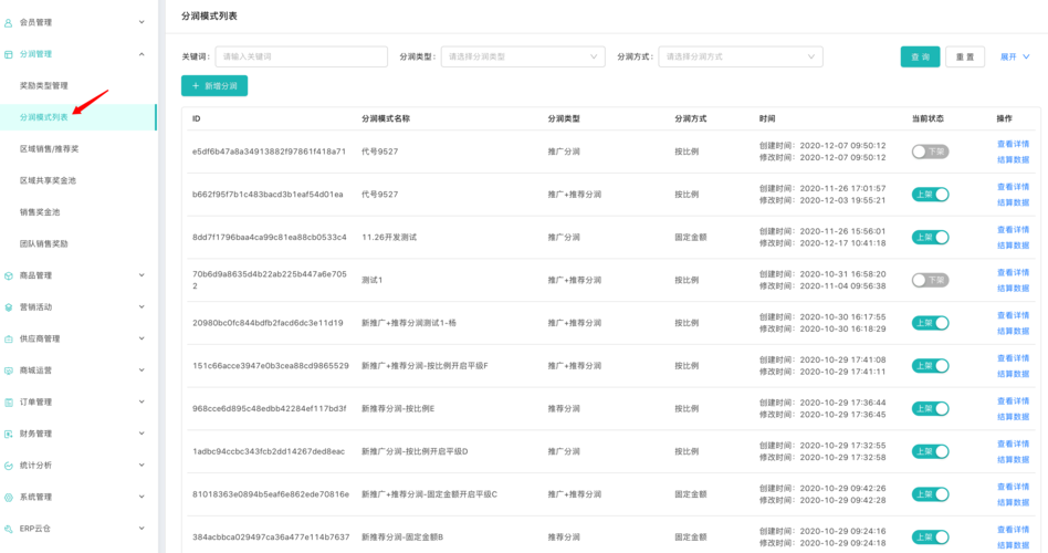 分润管理系统_系统订阅管理