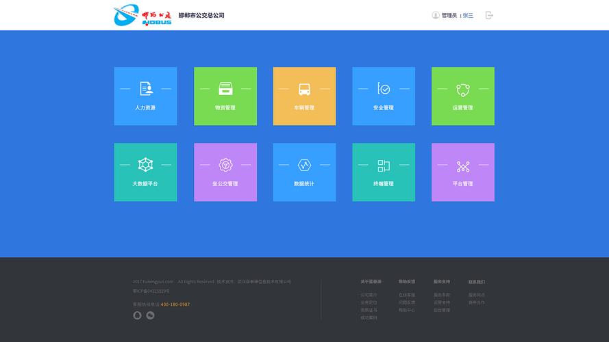 门户网站底部_界面配置