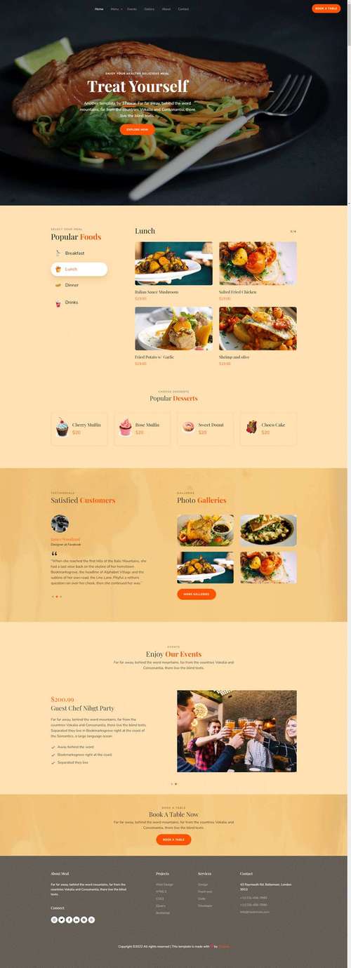 美食网站网页设计_启用404页面操作指导
