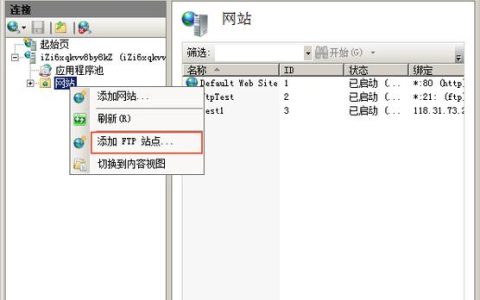 如何成功搭建一个新的FTP服务器站点?