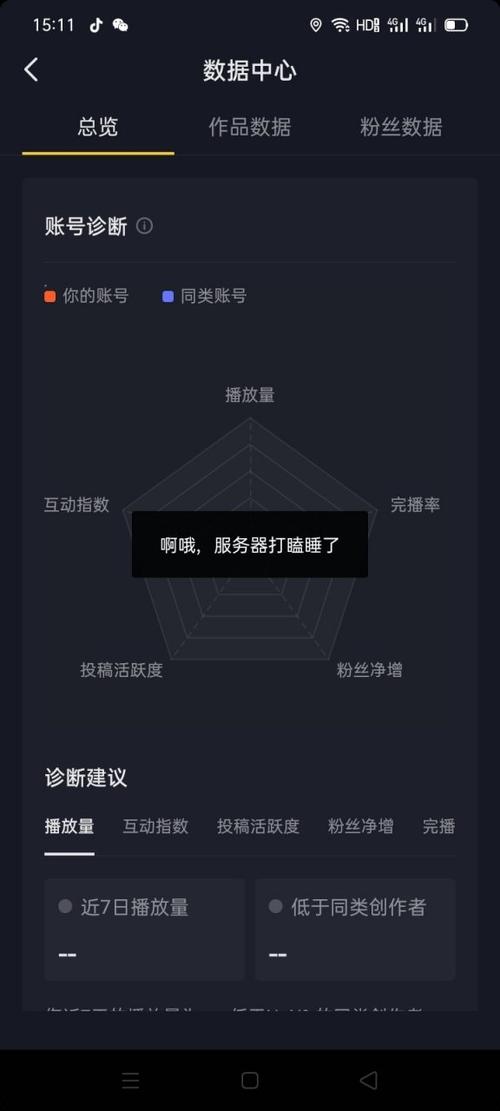 抖音服务器打瞌睡是什么原因