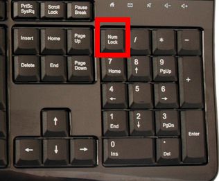 电脑的小键盘锁在哪里