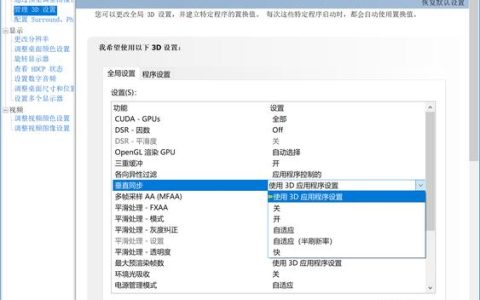 如何找到并启用电脑中的垂直同步设置？