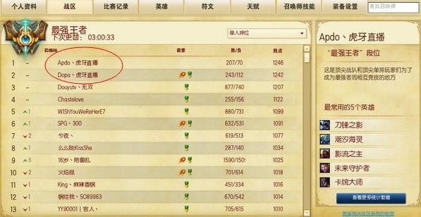 虎牙服务器排名前十名是什么
