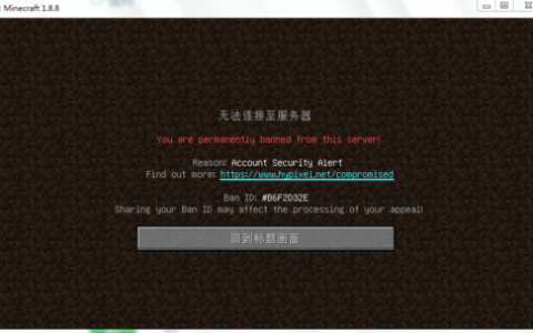 我的世界中永久退出服务器意味着什么?