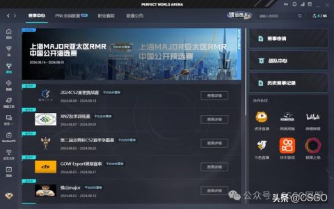 Major电竞赛事通常采用哪些平台和服务器技术？