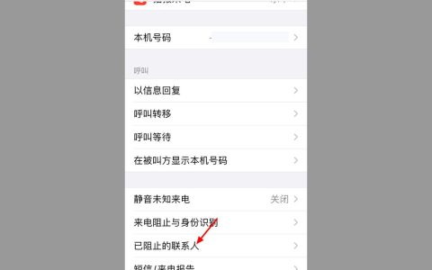 如何查找苹果手机上的黑名单联系人？