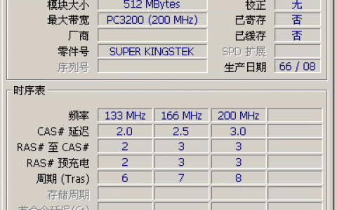 如何查看内存条的硬件频率？