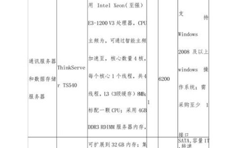 配置项目服务器，关键硬件和软件需求有哪些？