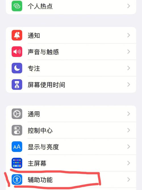 苹果xsm辅助功能在哪里