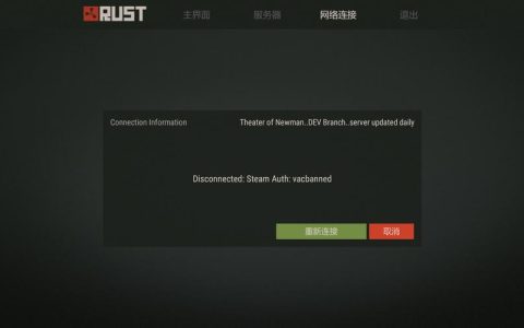 Rust多人服务器连接失败，原因何在？