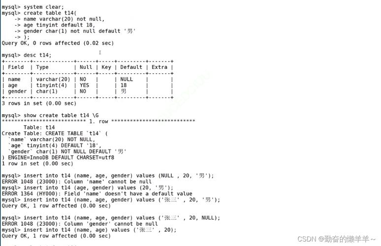 mysql数据库默认值_Mysql数据库