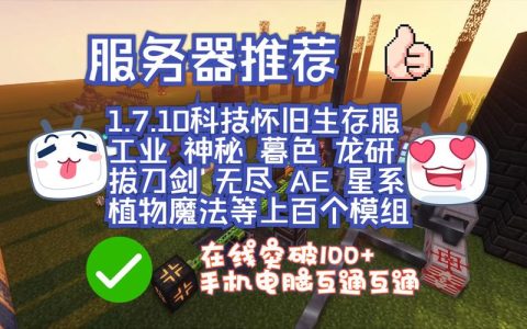 如何在我的世界中找到支持自定义模组的服务器？