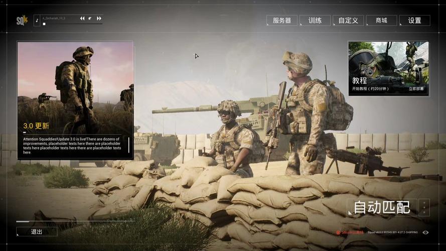 战术小队为什么刚开始没有服务器