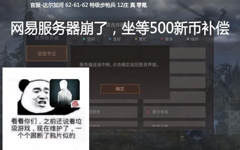 明日之后为什么自己的服务器没了