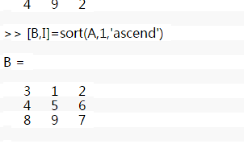如何使用MATLAB中的sort函数进行自定义排序？