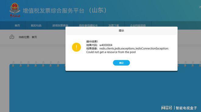 发票服务器连接异常是什么导致的