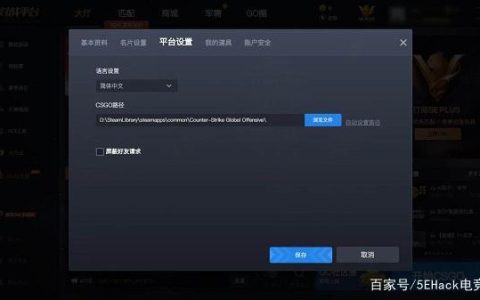 如何在5e平台上配置启动选项？