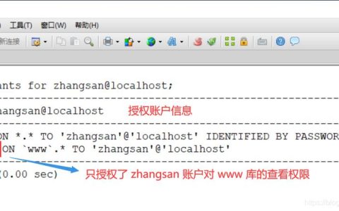 如何在MySQL中查询用户对所有数据库的授权情况？
