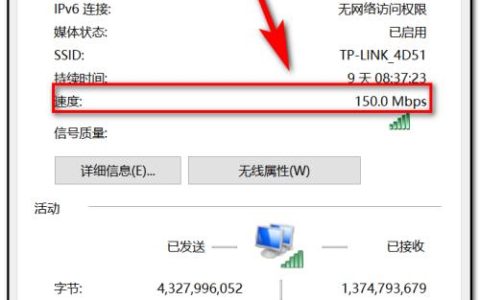如何查看Windows 10中的网络速度？
