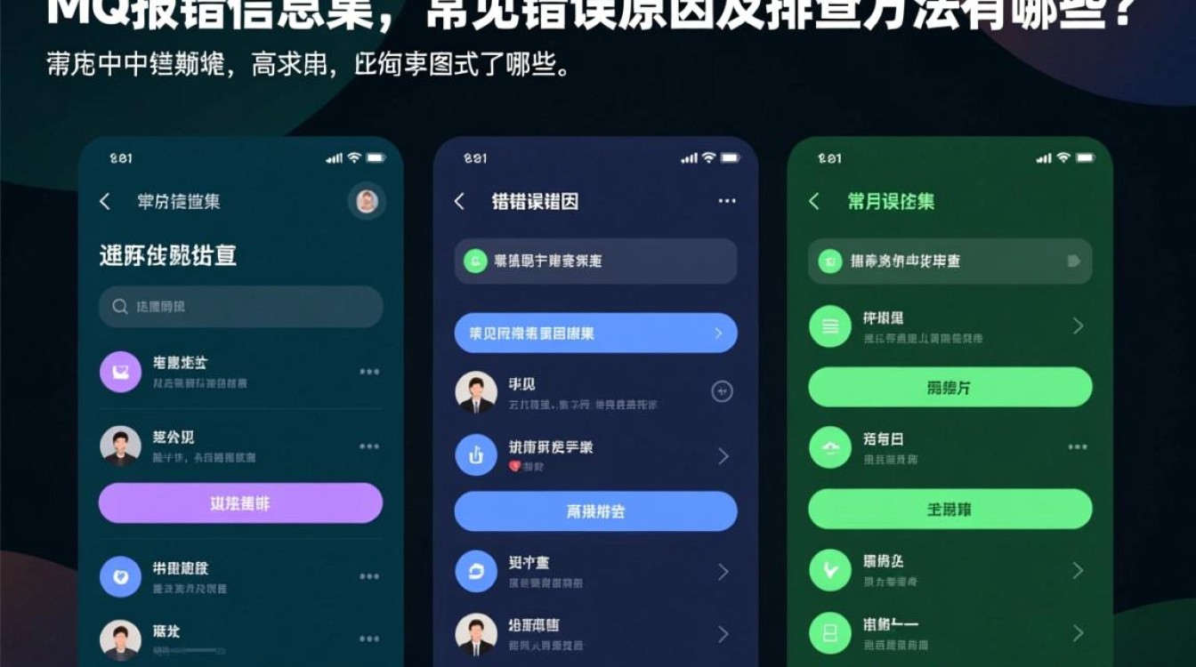 MQ报错信息集，常见错误原因及排查方法有哪些？
