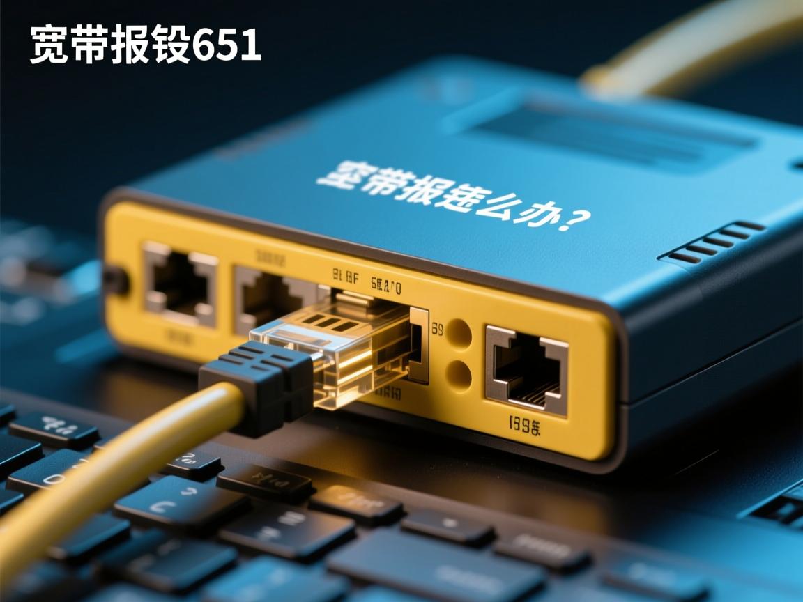 宽带报错651怎么办？突然连接失败如何快速解决？