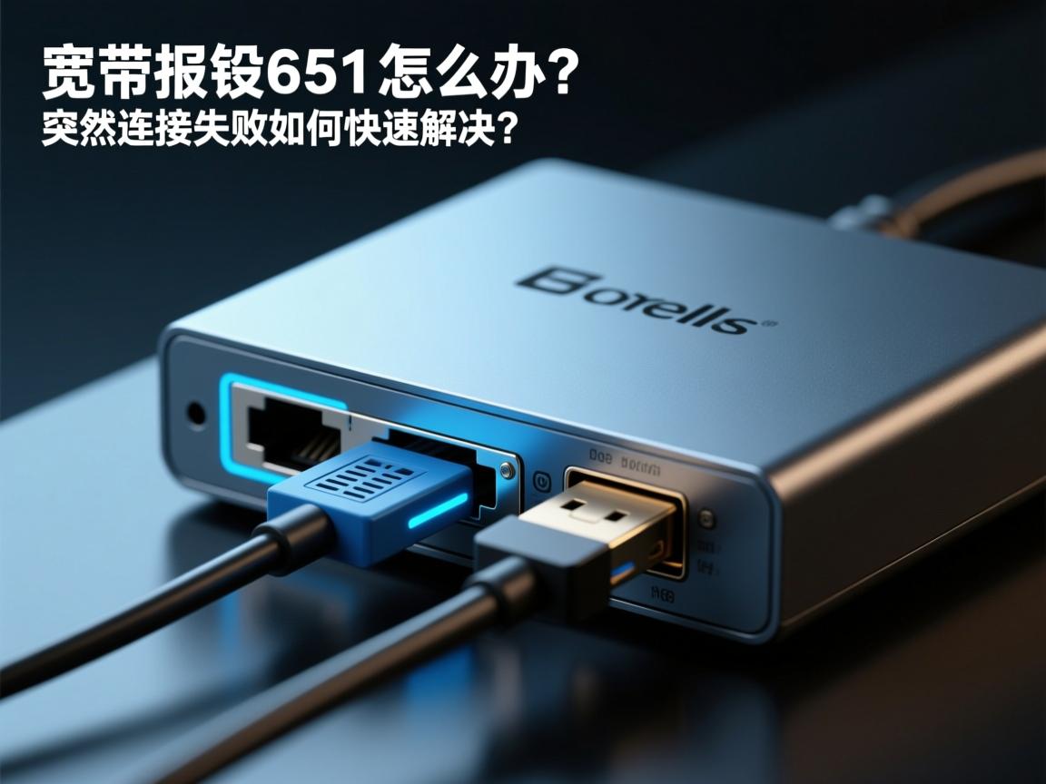 宽带报错651怎么办？突然连接失败如何快速解决？