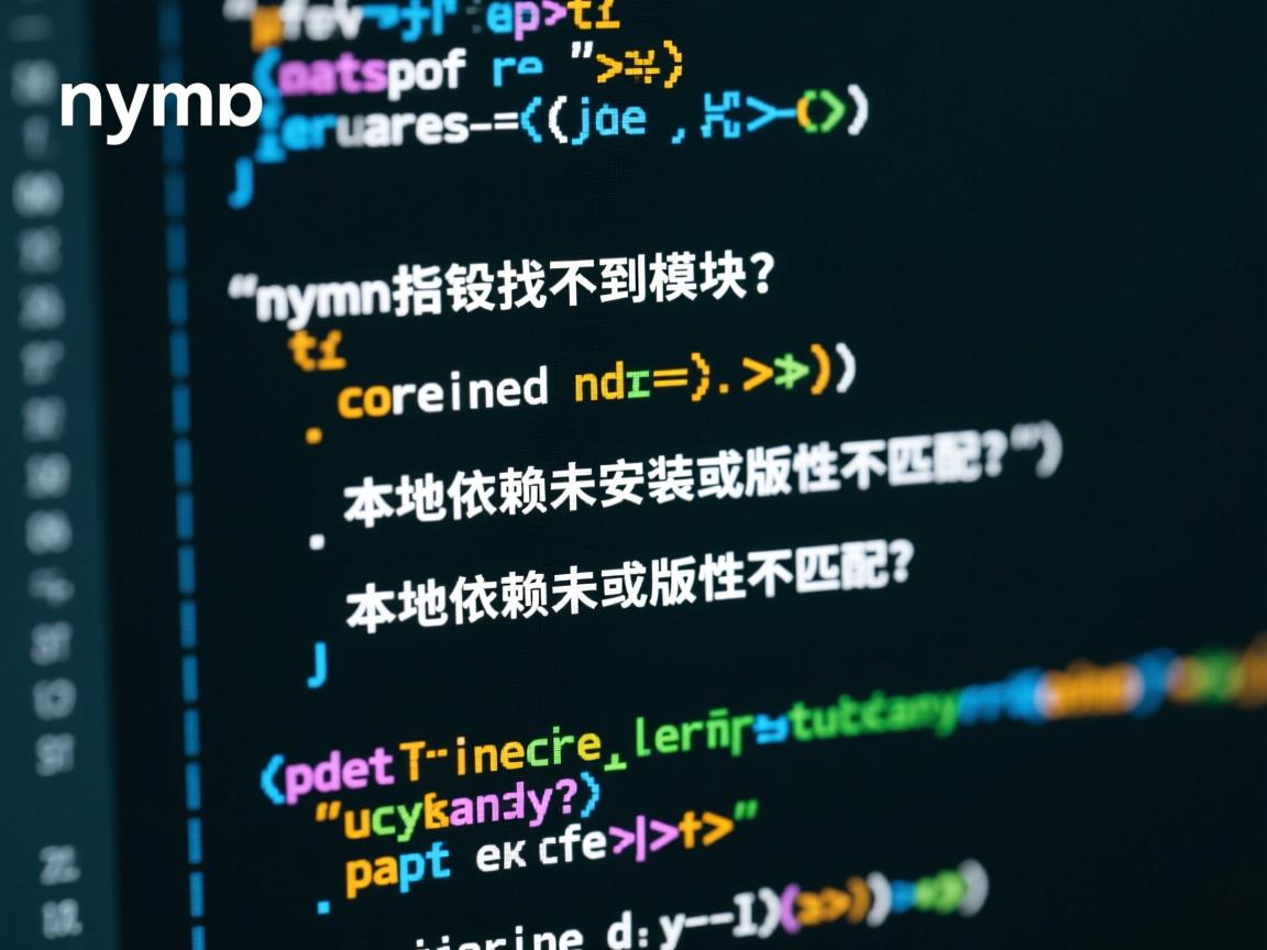 npm报错找不到模块？本地依赖未安装或版本不匹配？