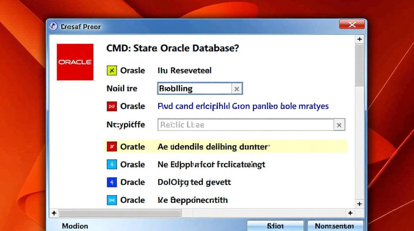 cmd启动oracle数据库的具体步骤是怎样的？