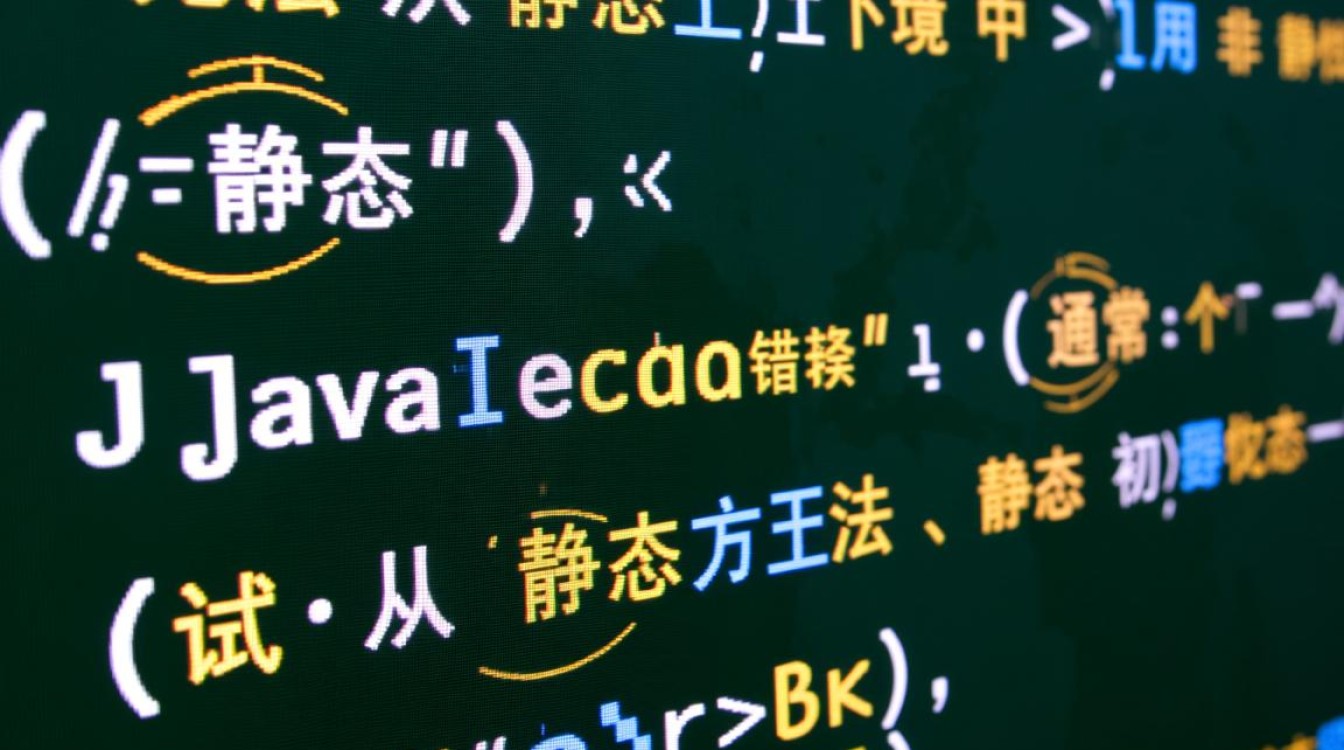 Java静态上下文如何引用非静态成员的正确方法是什么？