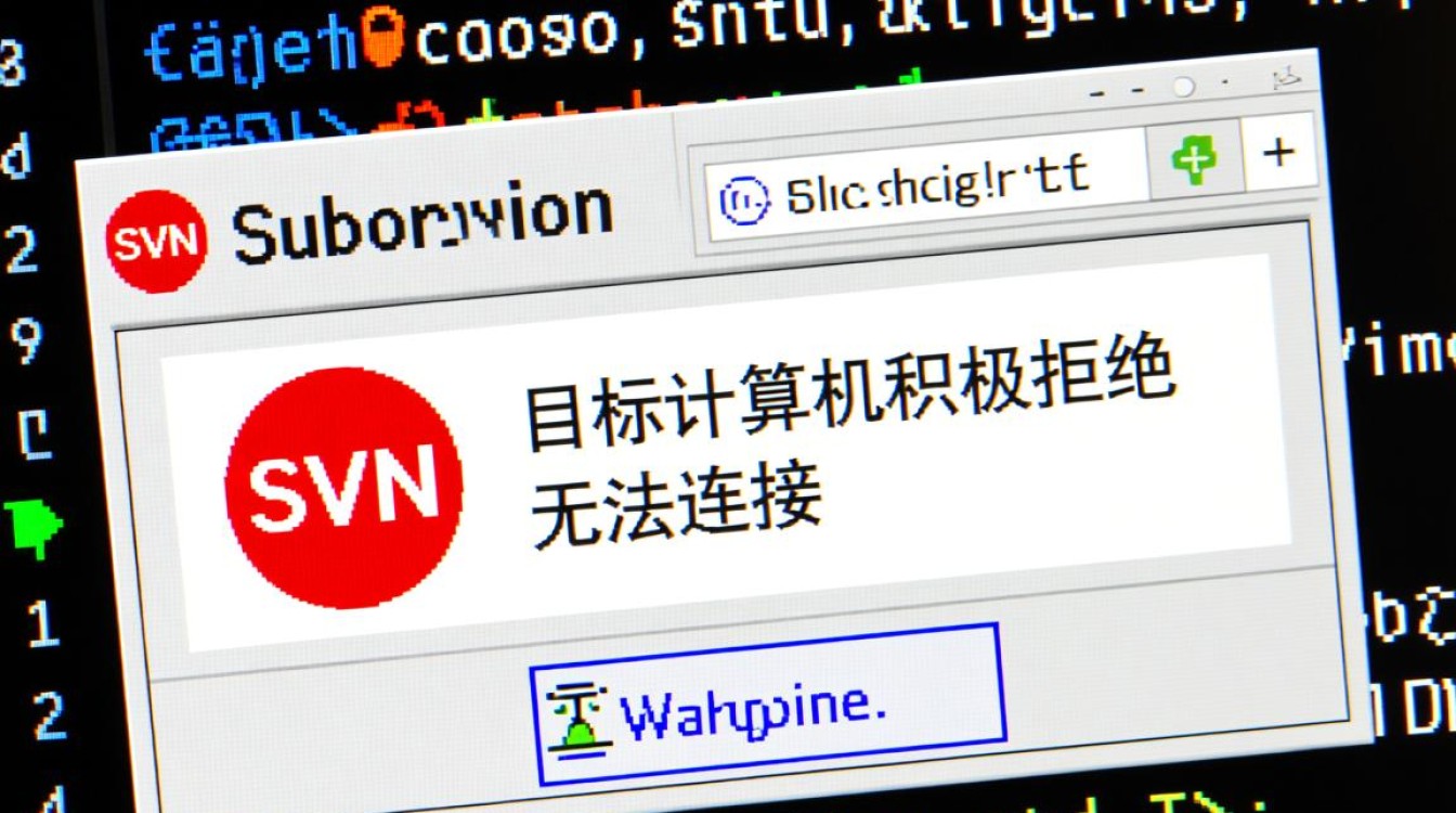svn目标计算机积极拒绝无法连接怎么办？