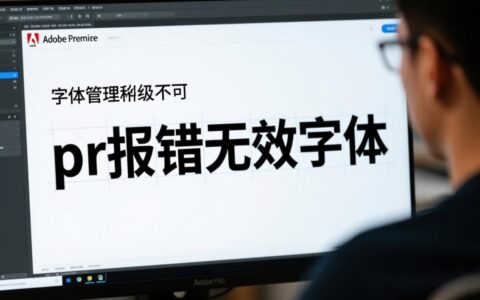 pr报错无效字体？如何解决字体缺失或无效问题？