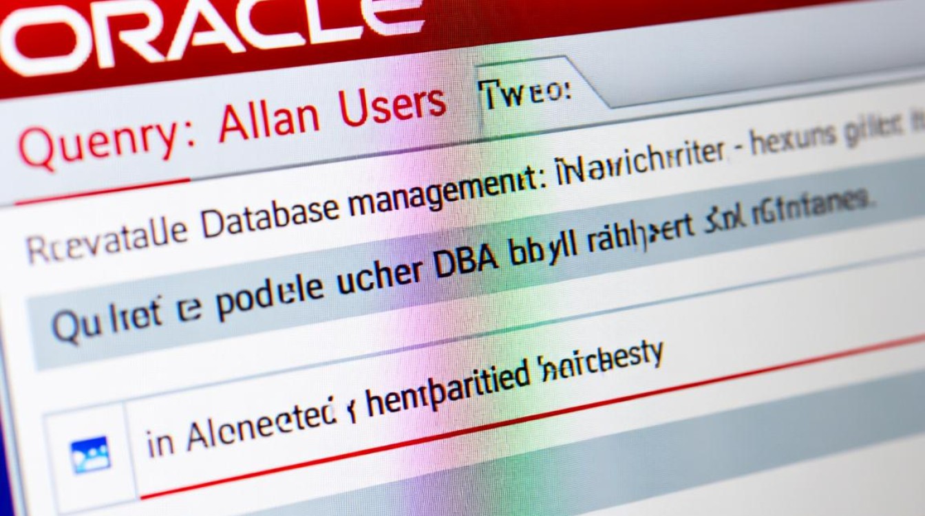 oracle数据库如何查询所有用户？
