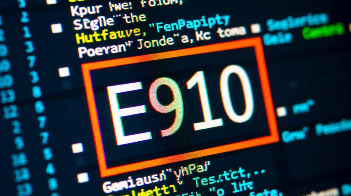 报错E910是什么原因？如何解决？