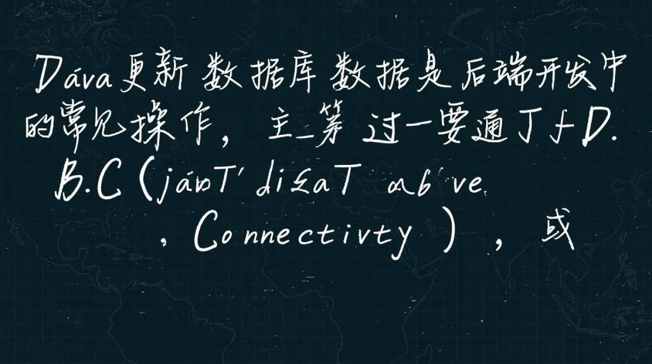 Java更新数据库数据的具体代码步骤和注意事项是什么？