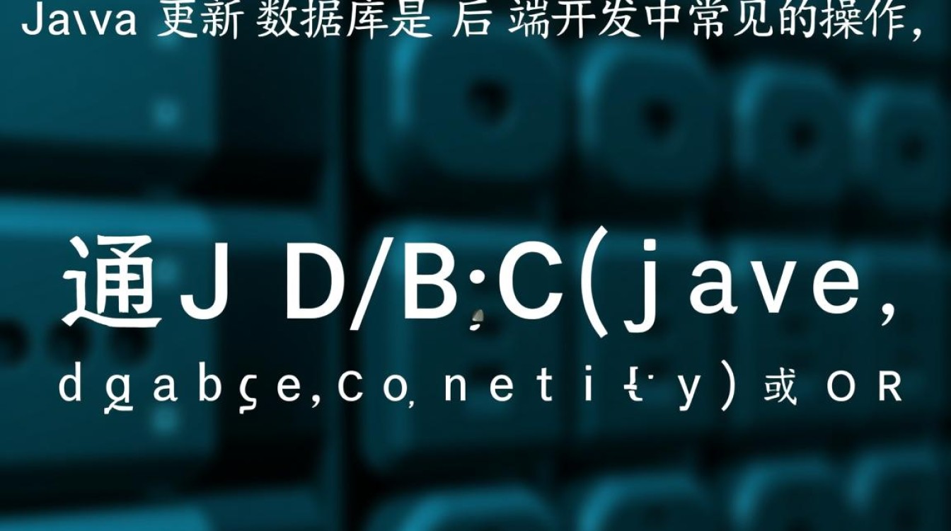 Java代码如何更新数据库数据？具体步骤是什么？