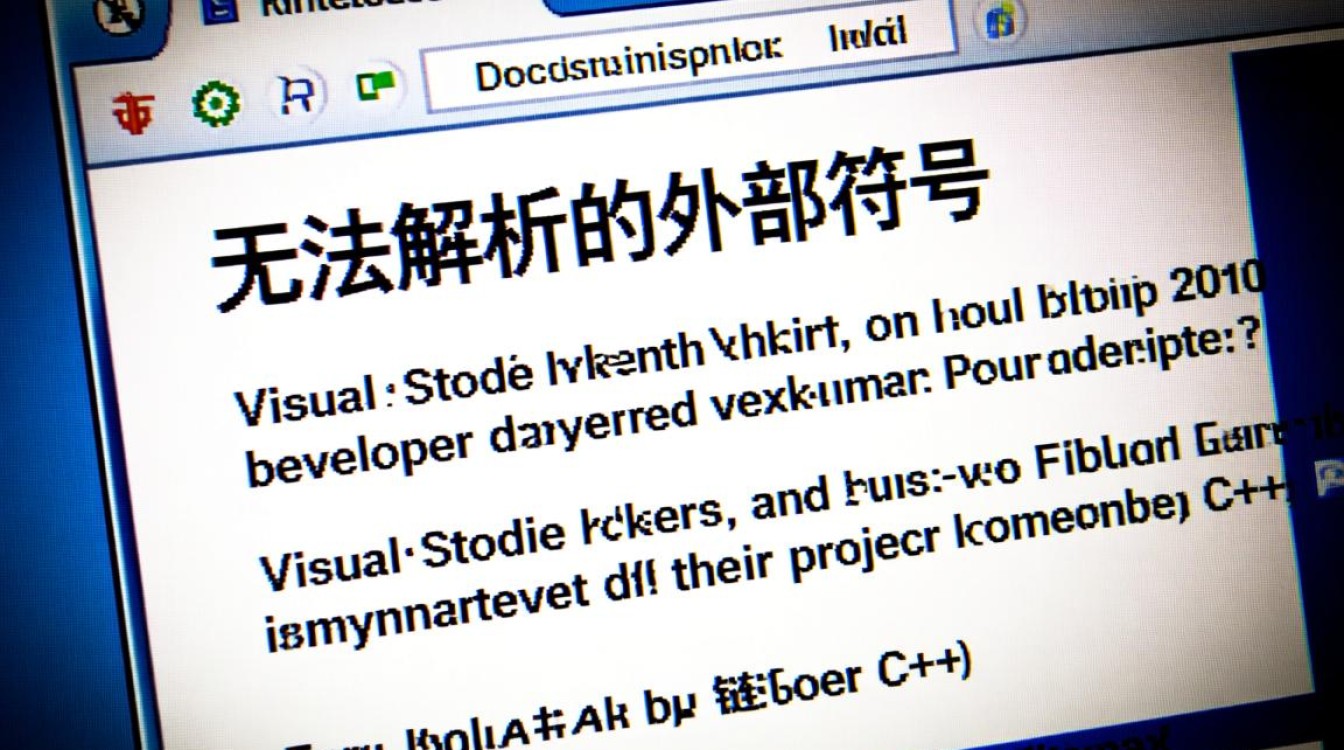 为什么我的vs2010项目会报无法解析的外部符号错误？