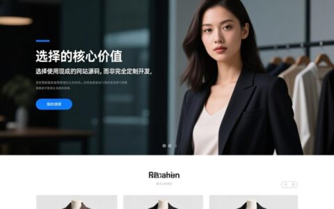 有没有适合新手使用的免费服装展示网站源码？