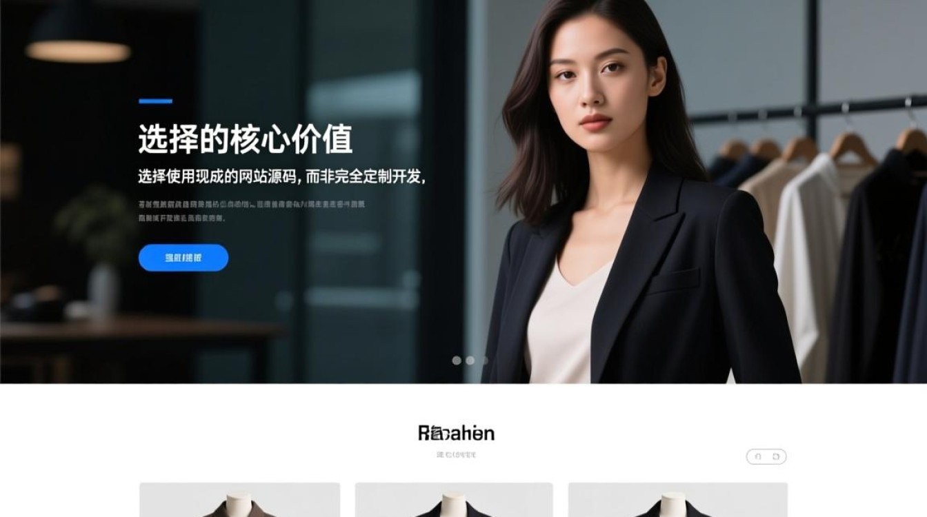有没有适合新手使用的免费服装展示网站源码？