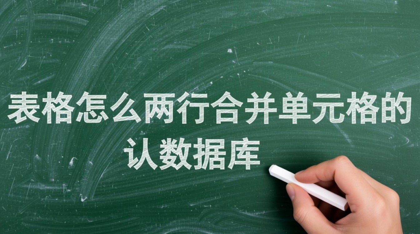 数据库表格如何合并两行单元格，求具体操作教程？