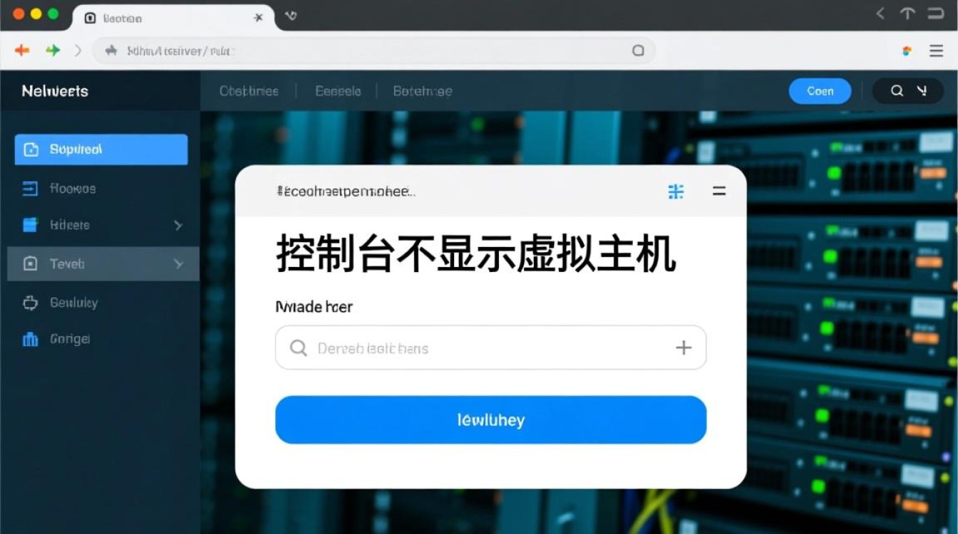 我的服务器控制台不显示虚拟主机是什么原因，如何排查并解决？