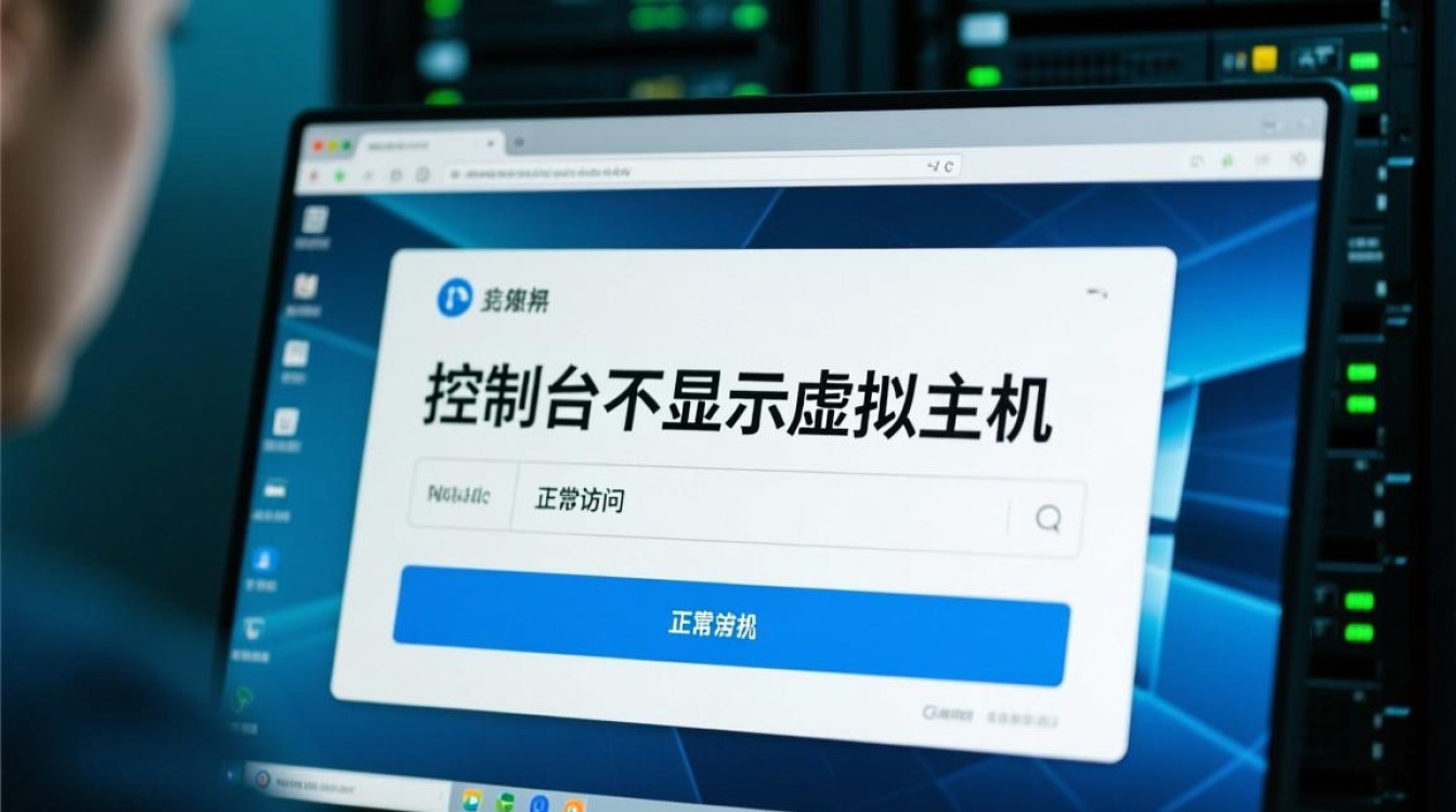 我的服务器控制台不显示虚拟主机是什么原因，如何排查并解决？