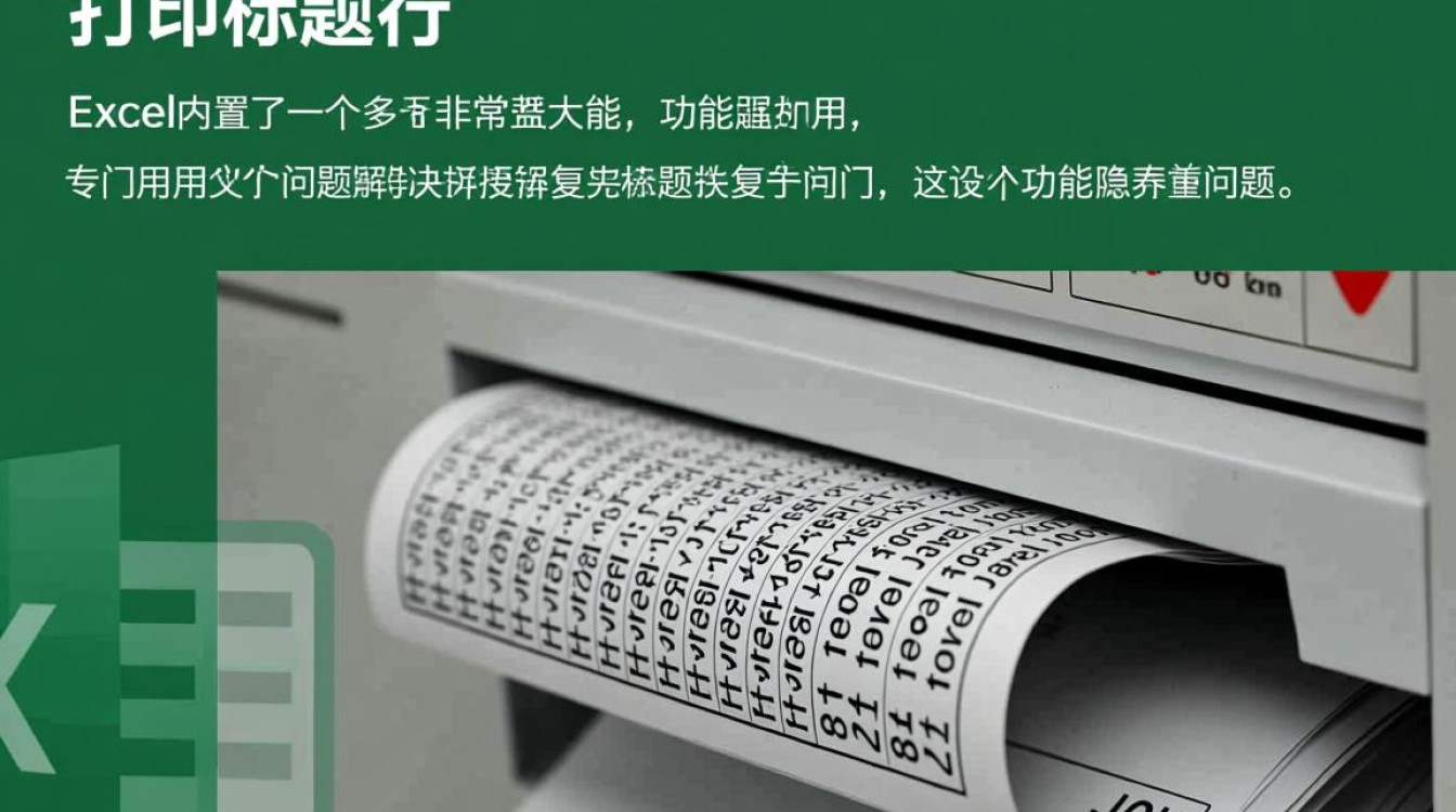 Excel打印长表格时，如何让第一行标题在每页顶端都显示？