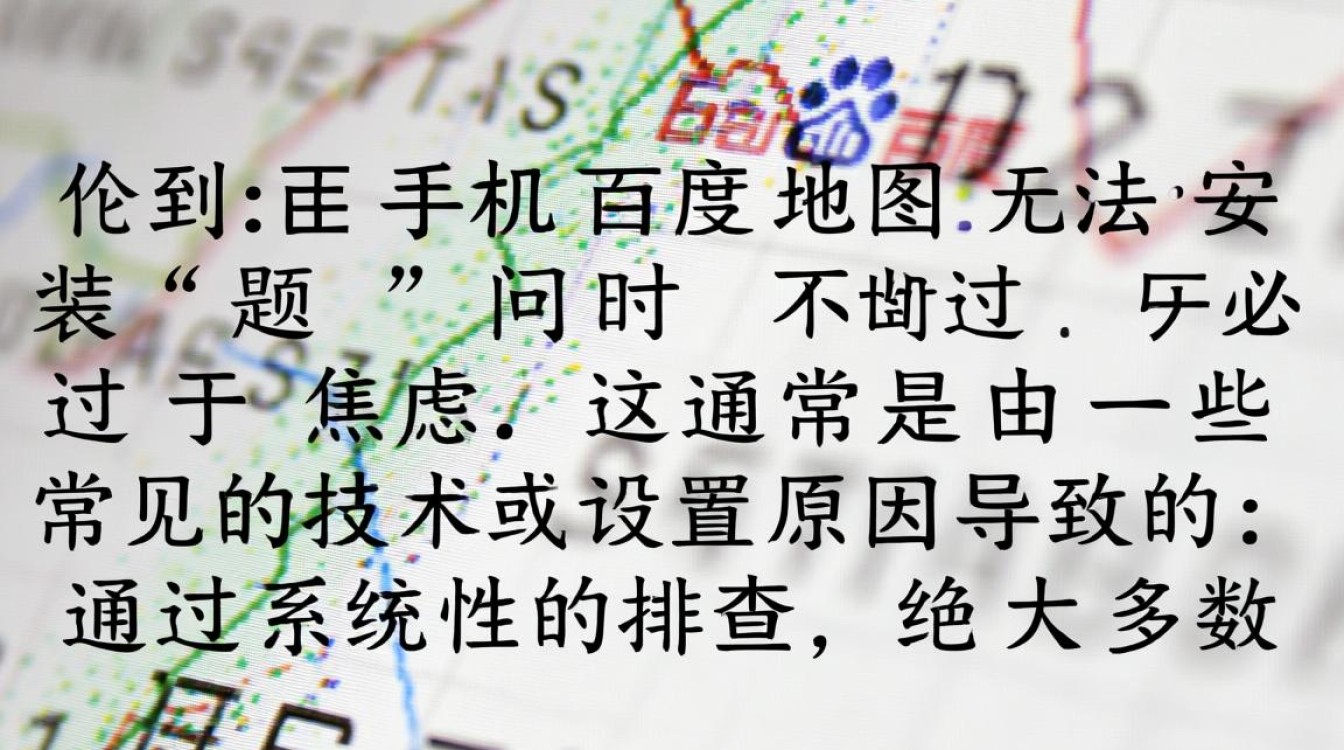 手机百度地图无法安装怎么办，是什么原因造成的，有什么彻底解决的好方法吗？