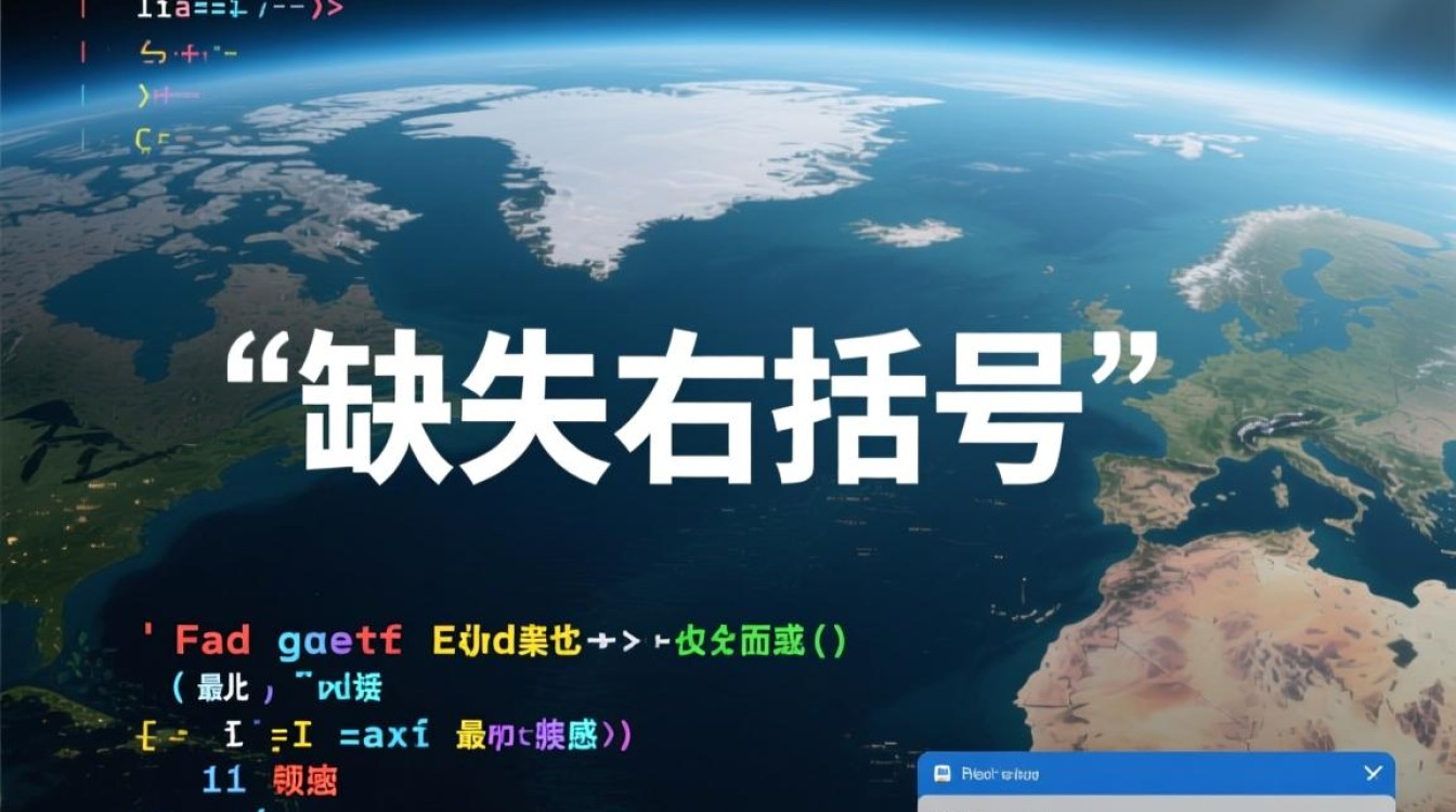 代码报错提示缺失右括号，我该如何解决？