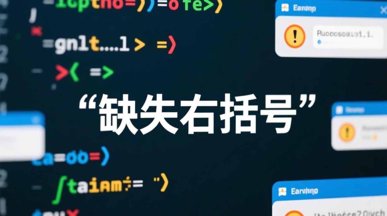 代码报错提示缺失右括号，我该如何解决？