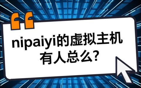 nipaiyi虚拟主机性能如何？求真实用户评价，是否值得入手？
