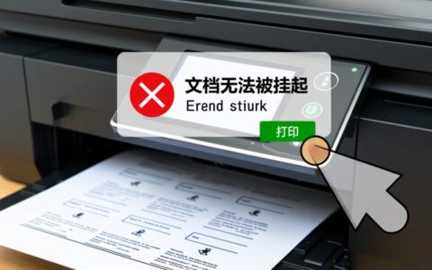 打印机文档在打印队列中无法挂起，要怎么才能暂停它？