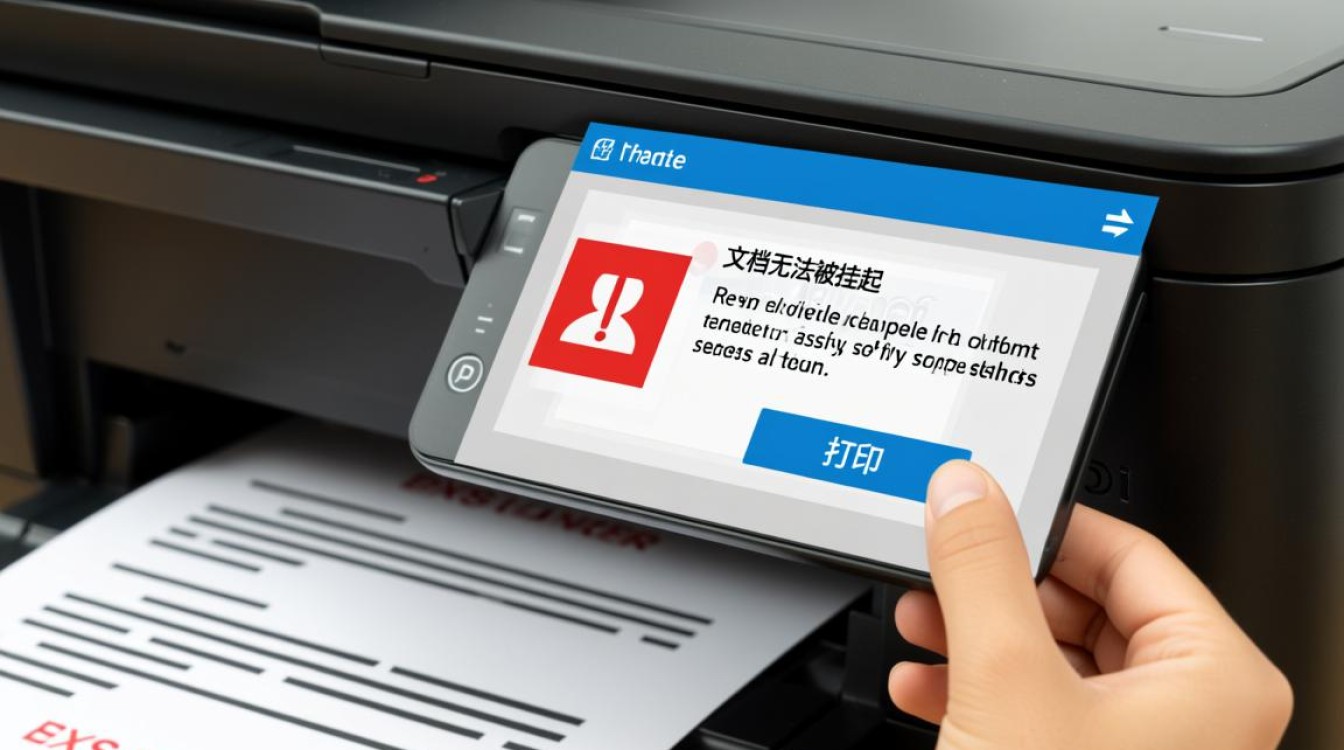 打印机文档在打印队列中无法挂起，要怎么才能暂停它？